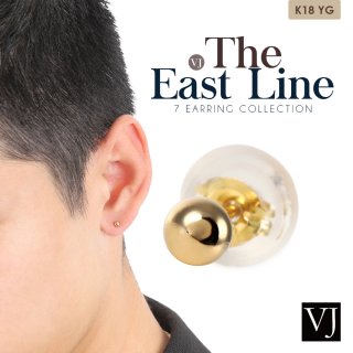 K18 イエローゴールド 「Keller ボール 4mm」スタッド ピアス earrings18金 18K ※1個販売（片耳） - VALUABLE