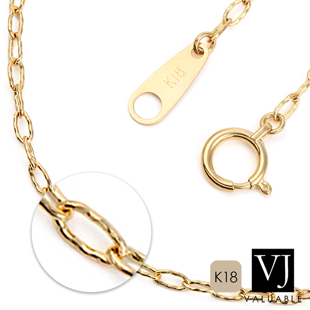 【究極美品】18 Kゴールドの綺麗な鎖骨チェーン欧米の麻花のネックレス
